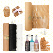 Alps New Product Recycled Ecofriendly Protective Packaging Buffer Roll White Honeycomb Cushioning Kraft Wrapping Paper Sheet